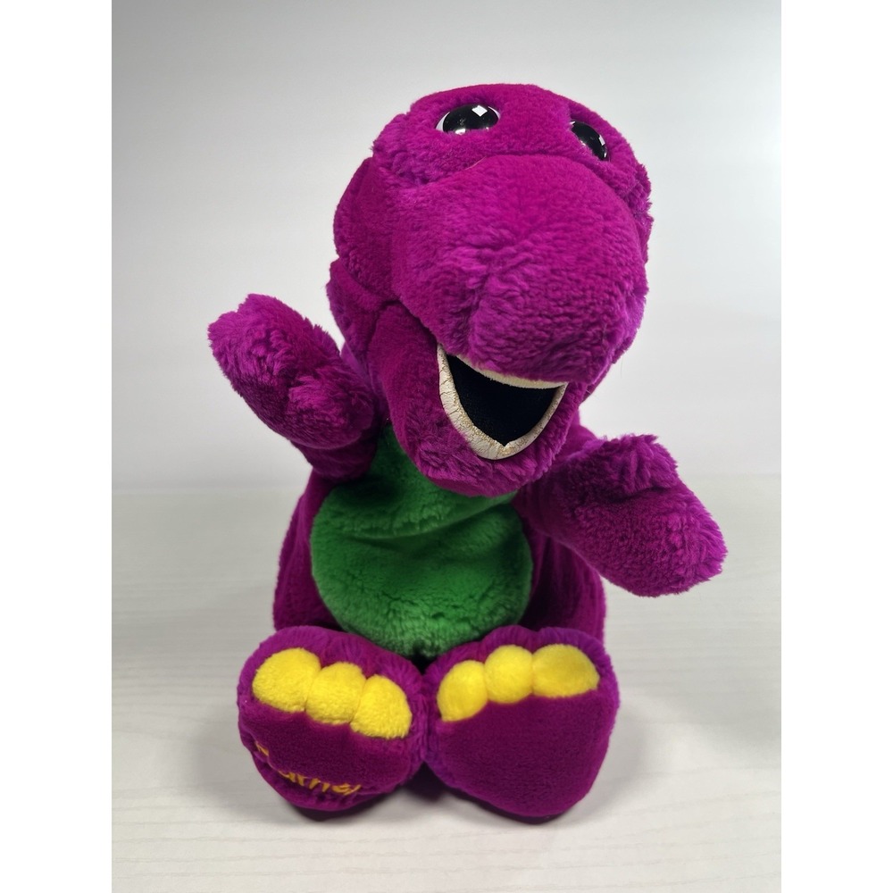 Vintage Barney The Purple Dinosaur 14" Stuffed Plush Toy 1992 Lyons Group